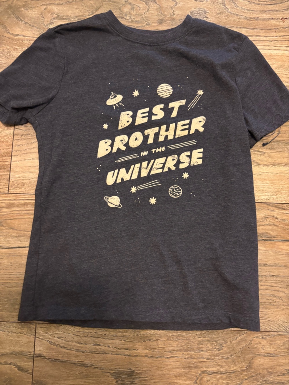 Cat & Jack Navy Blue Graphic Tee with Space Print